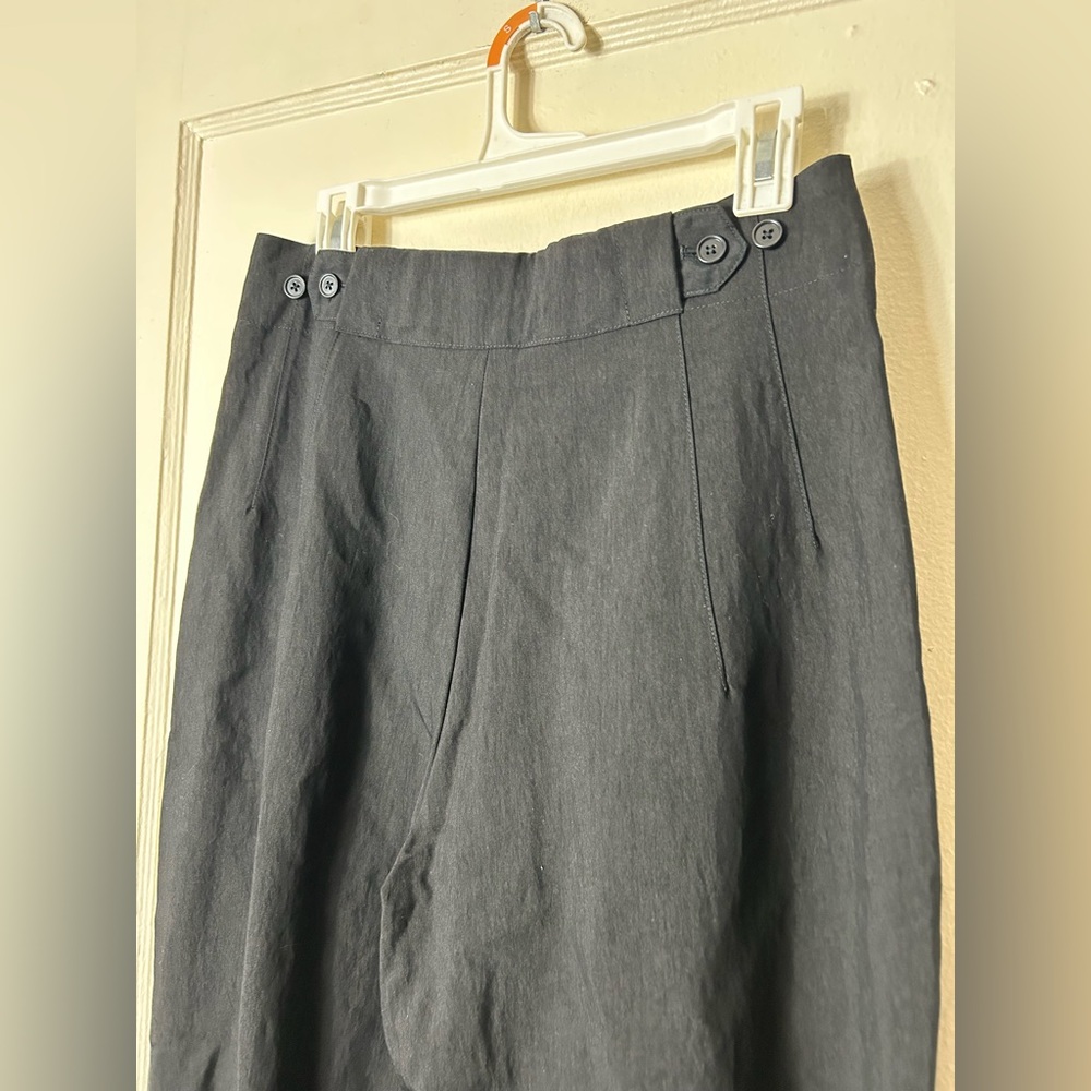 Banana Republic black heritage wide leg utility pant womens 10 NWT - Picture 7 of 10